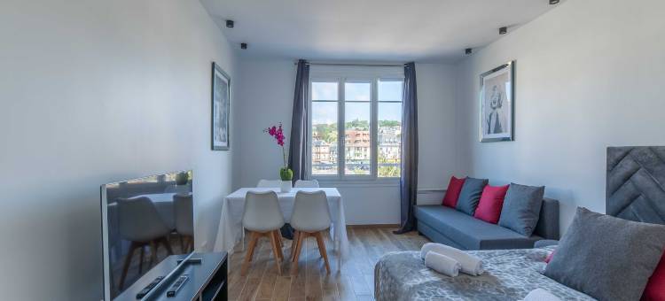 多维尔市中心设施齐全的精美公寓 4人/1卧(Beautiful equipped apartment in downtown Deauville 4P/1BR)图片