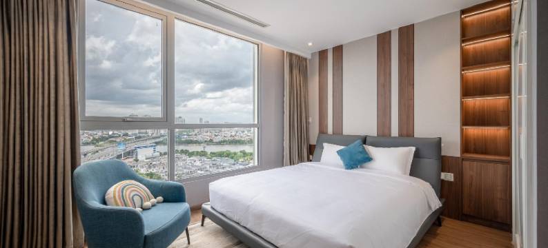 塞拉维服务阿帕特门茵豪姆斯 & 兰德马克81(Celavie Services Apartments Vinhomes & Landmark 81)图片