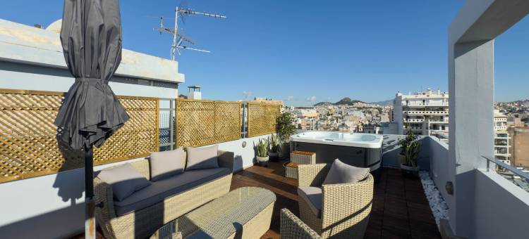 雅典卫城天空隐居处带按摩浴缸三卧室复式(Acropolis Sky Retreat Jacuzzi 3Br Maisonette)图片