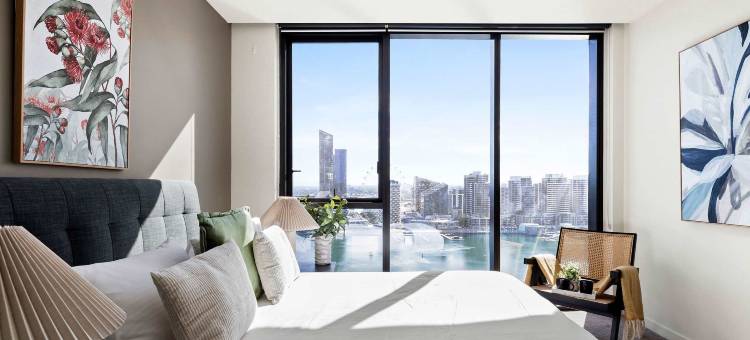 墨尔本滨海港区海港景观两卧室漫威体育场公寓(Harbour View 2BR Docklands Apt Near Marvel Stadium)图片