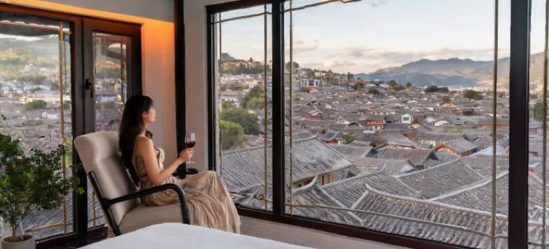 丽江古城·半山无喧境全景美宿(大水车店)图片