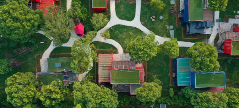 长兴江南红村图片