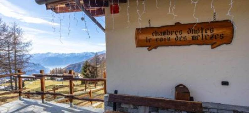 勒科因德斯梅乐泽斯旅馆(Le Coin des Mélèzes - Ski, Nature & Trek - Camere in Baita di Montagna)图片