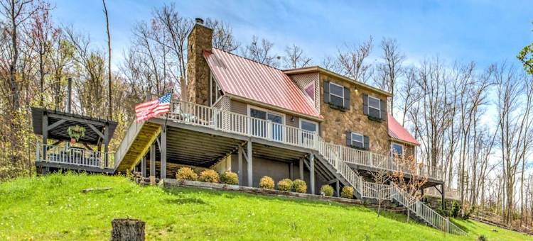 NEW BearWoodsLodge#Mt LaConte ViIEW/ PRIVATE Woods/ WrpAround DECK/Giant Theater图片