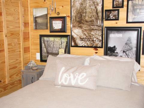 TLC-Tiny Cabin with loft located in park like setting.