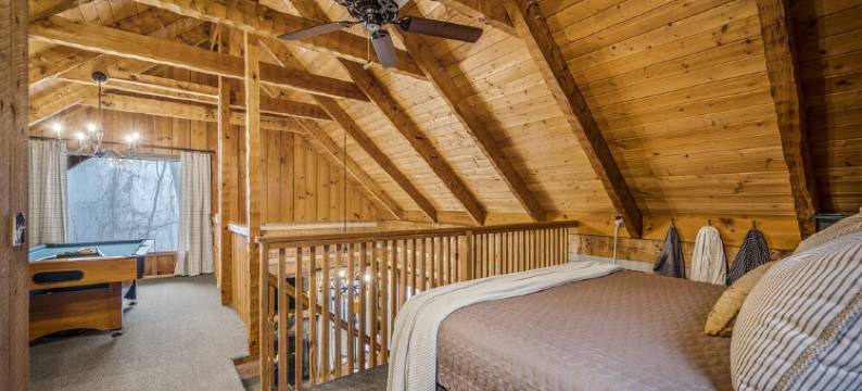 Mountainside Rustic Log Cabin •King & Queen Beds •Coffee Bar •HotTub •Pool Table图片