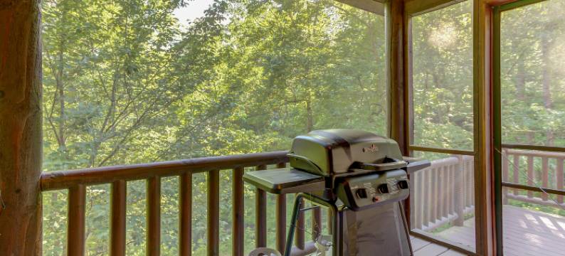 Picture-perfect cabin with private hot tub, deck space, fireplace, & more图片