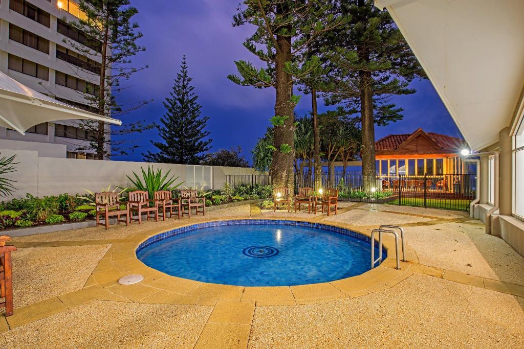 Surfers Aquarius on the Beach Over view