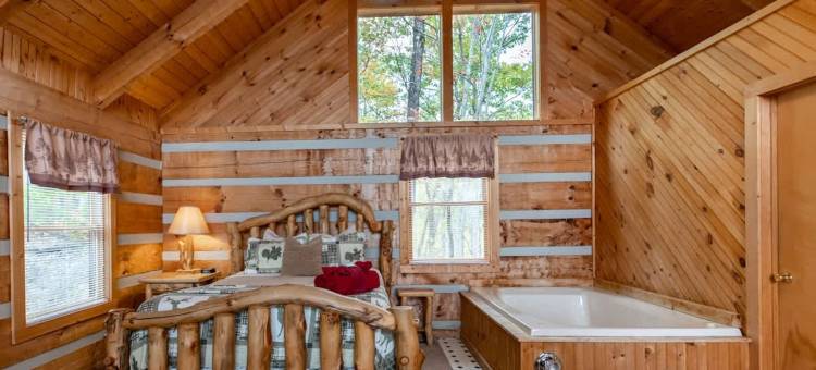 私人开间小木屋 热水浴缸 放松 蜜月(View! Private Studio Cabin,Hot Tub,Relax,Honeymoon)图片