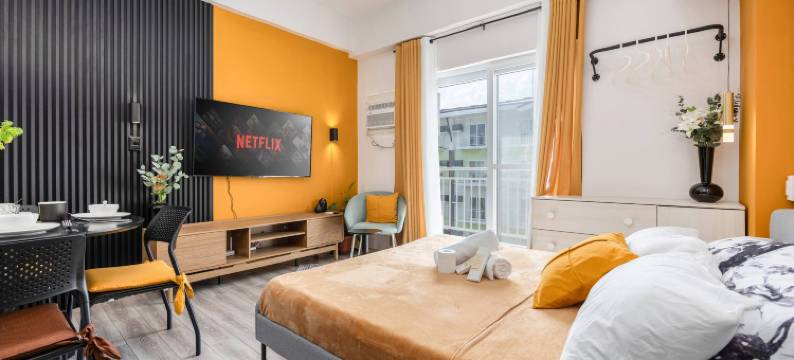 Stylish Condo 3-minutes to Airport, Poolview at Amani Grand Resort Residences图片