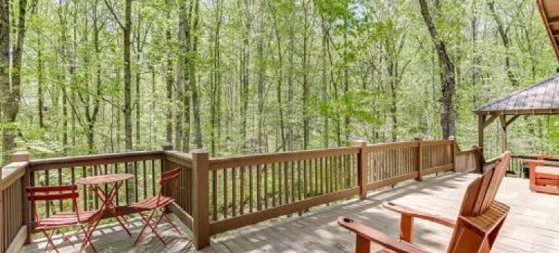 Wooded ViewsNear Helen w Fireplace & Hot Tub图片