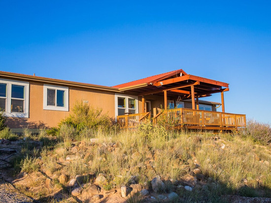 A light-filled home with views of the Jemez