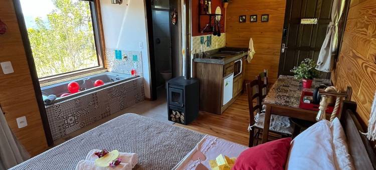 乌鲁比奇山怀矎阳台小屋(Chalés incríveis Com Banheira de Hidromassagem e Vista Encantadora)图片