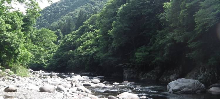 国头小屋立满桥的岸边(Gujo Cottage Ryukobashi No Hotori)图片