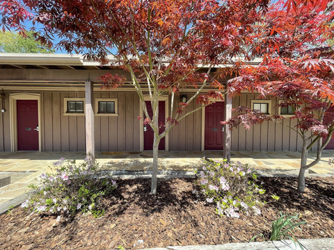 山港湖欧瓦奇塔湖畔的国王客房,由红色遮阳篷提供