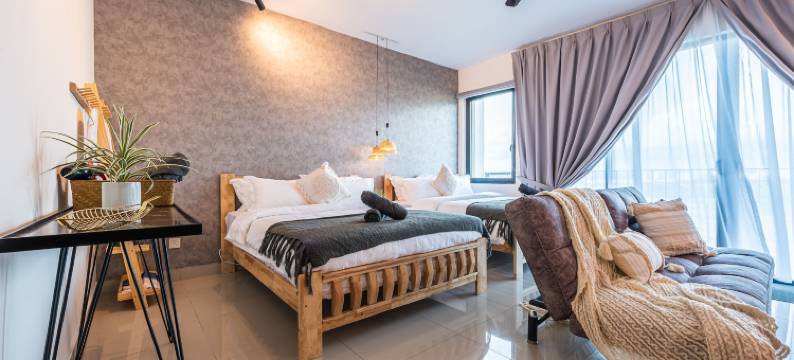 至Setia City Mall 5P豪华工作室3分钟(5P Luxury Studio 3Min to Setia City Mall)图片
