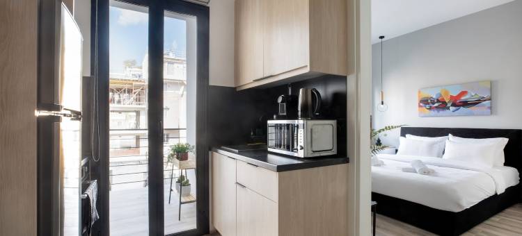 雅典的Sway - 时尚一卧室公寓及阳台(Sway - Chic 1-BR Apt & Balcony in Athens)图片
