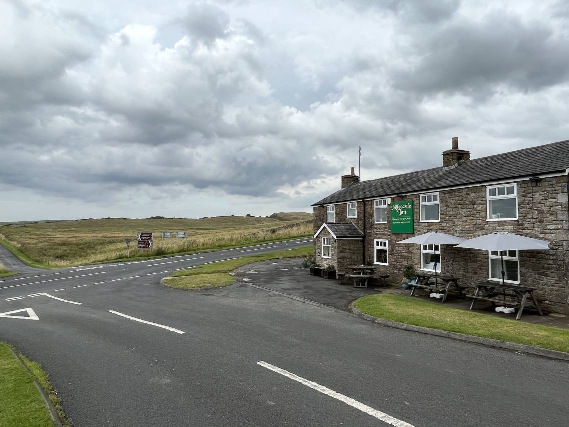 哈德良长城附近的梅尔城堡酒店霍特惠斯尔(Milecastle Inn on Hadrian's Wall Near Haltwhistle)