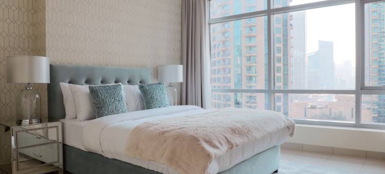 纳斯玛住宿酒店 - 公园岛屿布莱克里(Nasma Luxury Stays - Pastel-Colored Apt with Jaw-Dropping Marina Views)图片