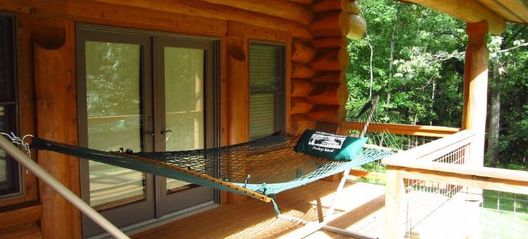 Relaxing log home on a private mountainside in Rappahannock County, Virginia图片