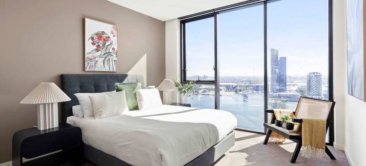 墨尔本滨海港区海港景观两卧室漫威体育场公寓(Harbour View 2BR Docklands Apt Near Marvel Stadium)图片