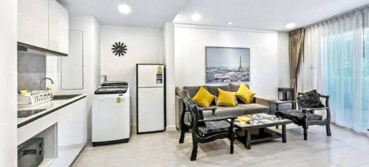 华欣市中心一卧室公寓，步行5分钟到海滩(One Bedroom at hua Hin Main Downtown with 5 Mins walk To Beach)图片