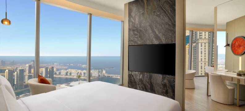 迪拜码头天空洲际酒店集团洲至奢选(Ciel Dubai Marina, Vignette Collection by IHG, the world’s tallest hotel.)图片