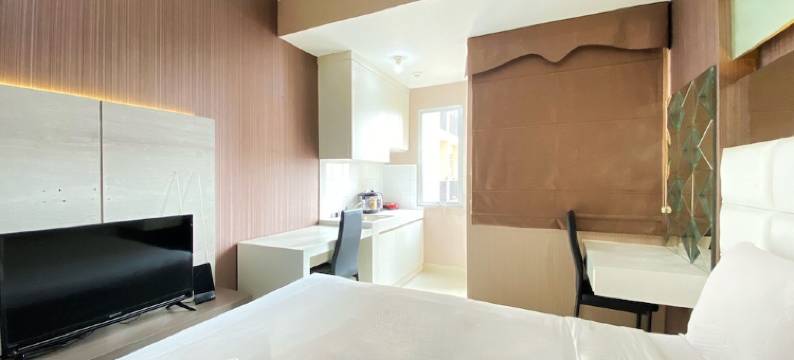 简洁舒适的 Sudirman Suites Bandung 公寓单室套房(Simply Homey Studio Room at Sudirman Suites Bandung Apartment)图片