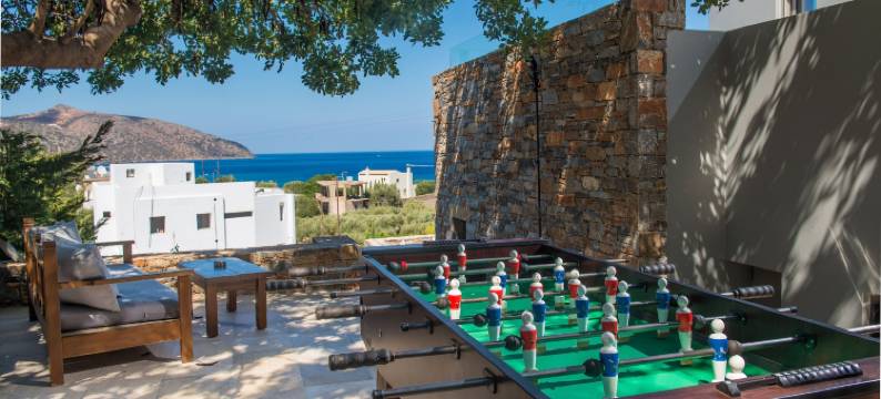 克里特岛的海滨豪华别墅，带私人泳池和桑拿(Luxurious Sea View Villa in Agios Nikolaos)图片