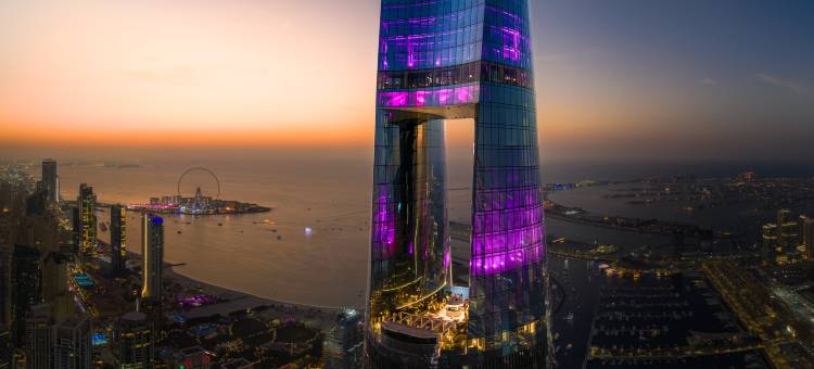 迪拜码头天空洲际酒店集团洲至奢选(Ciel Dubai Marina, Vignette Collection by IHG, the world’s tallest hotel.)图片