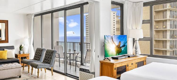 High Rise Deluxe Ocean View Free Parking/Wifi in Waikiki 3106图片