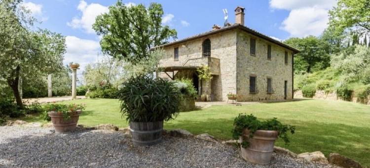 Private villa in the heart of chianti with view of siena图片