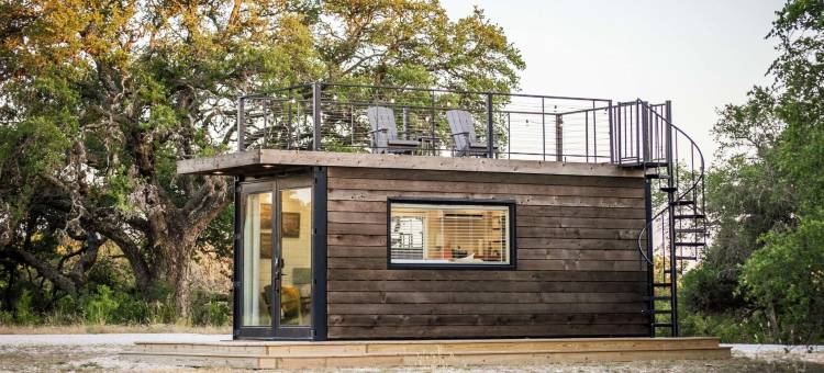 新的日出舒适集装箱家(New the Sunrise Cozy Container Home)图片