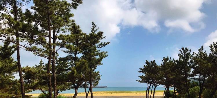 花间海海景三居下楼即海黄金海岸公寓(刘公岛路分店)图片