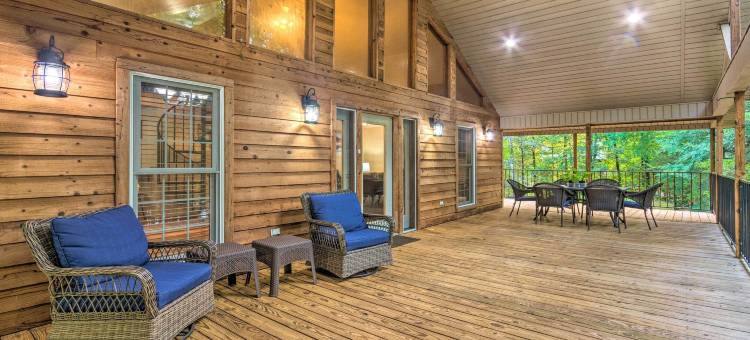 斯克兰顿的湖畔隐居处: 宽敞的露台(Lakefront Hideaway in Scranton Spacious Deck)图片