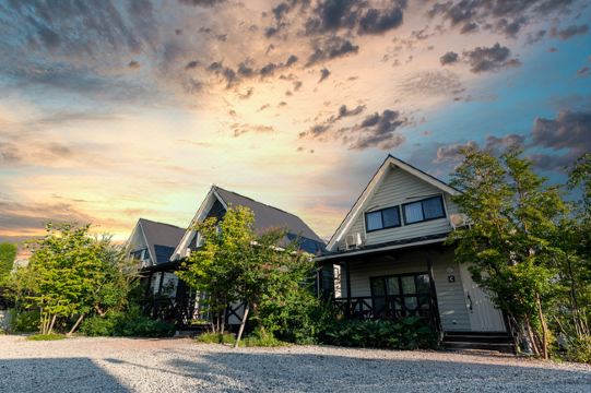 河口湖小屋超级美景酒店外景图