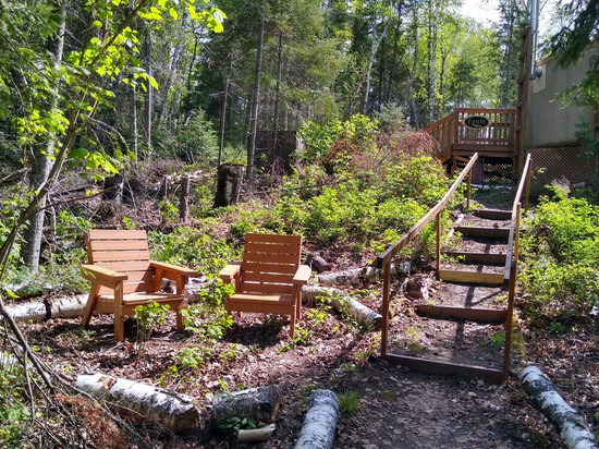 Eagle Yurt at Wilderness Wind, Ely, MN with 3 bedrooms and full kitchen