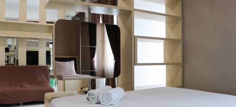 卡皮托公园豪华公寓的现代外观工作室公寓(Modern Look Studio Apartment at Capitol Park Residence)图片