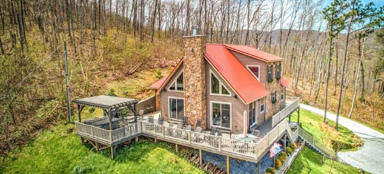 NEW BearWoodsLodge#Mt LaConte ViIEW/ PRIVATE Woods/ WrpAround DECK/Giant Theater图片
