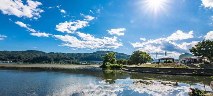 上诹访温泉 伫立在诹访湖畔的历史悠久的旅馆 片仓诹访湖酒店(Katakura Silk Hotel)图片