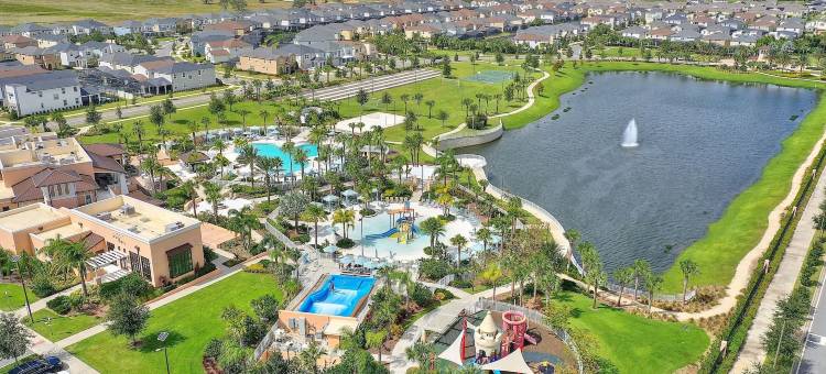 后景，水疗，游戏室，宠物友好，度假村设施，8卧室别墅(Rear Views, Spa, Games Room, Pet Friendly, Resort Amenities 8 Bedroom Villa)图片