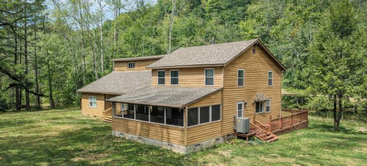 四卧室小屋在狼溪 - 钓鱼，徒步，新河乐趣和霍基周末(4Br Lodge on Wolf Creek - Fishing, Hiking, New River Fun and Hokie Weekends)图片