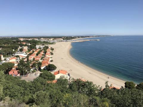 T2 Sea View in le Racou - Classified Air-Conditioned - Private Shaded Parking Lot