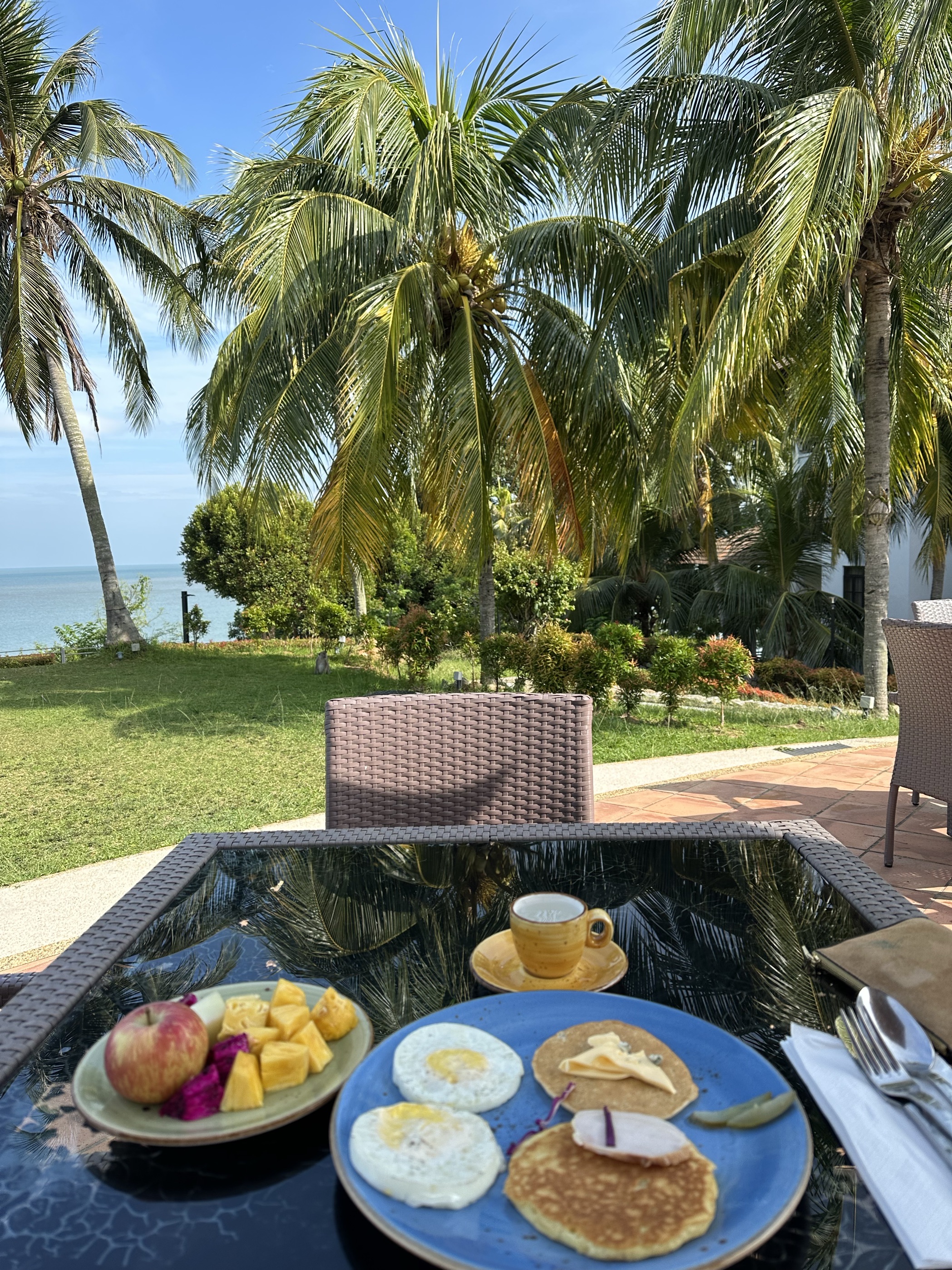 在海边十分安静的一个酒店 早餐如果坐室外 时 偶尔还会有小猴子出没 酒店有很多设施可提供给游客 对国