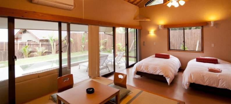 指宿温泉 温泉水泳池与夫妇露天风吕的秘境旅馆 悠离庵(Onsensui Pool & Fufu Rotenburo No Hanareyado Yurian)图片