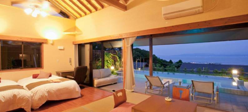 指宿温泉 温泉水泳池与夫妇露天风吕的秘境旅馆 悠离庵(Onsensui Pool & Fufu Rotenburo No Hanareyado Yurian)图片