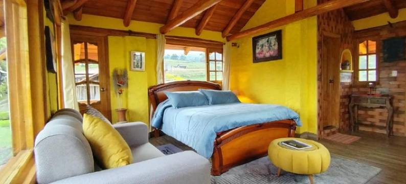 众火山路线的乡村屋(Ruta de Los Volcanes)图片