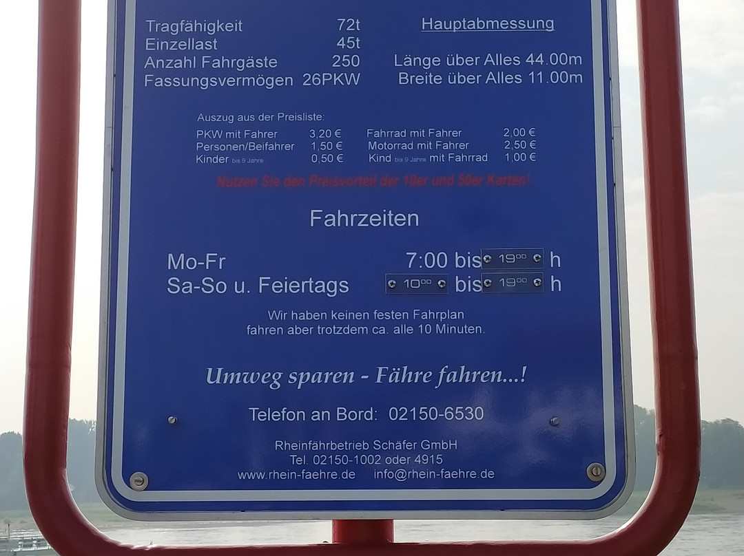 Rheinfähre Langst-Kaiserswerth-Meerbusch必去景点