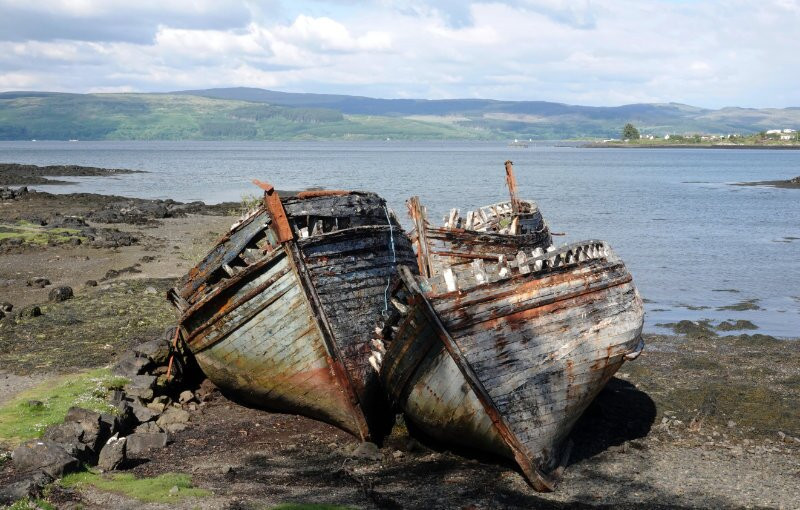 Ship Wreck at Salen Beach-Salen必去景点