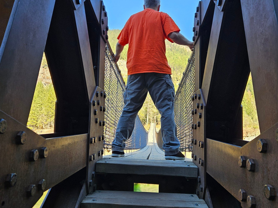 Kootenai Falls Swinging Bridge-Libby必去景点